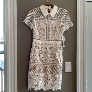 Aqua (Bloomingdales) White Lace Dress